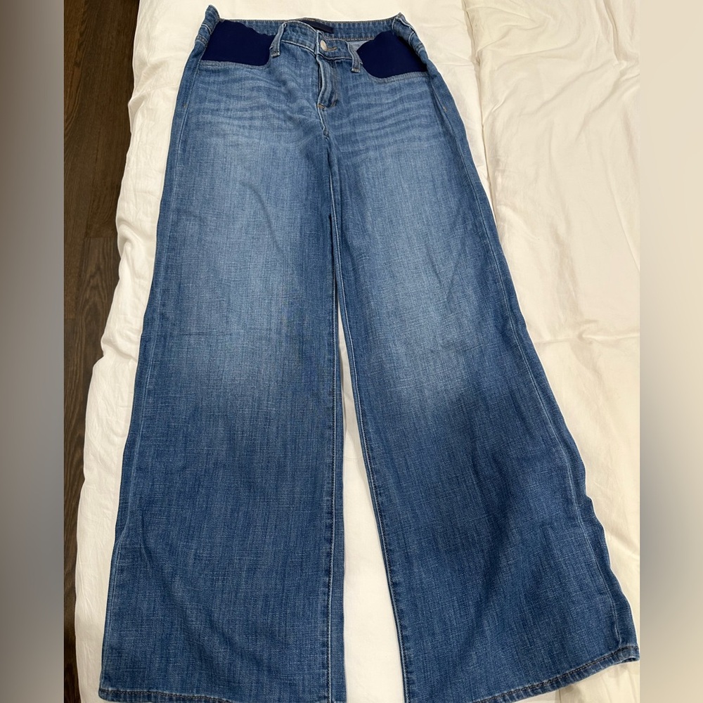 Joe's Jeans Maternity Side-panel Wide-Leg   Jeans